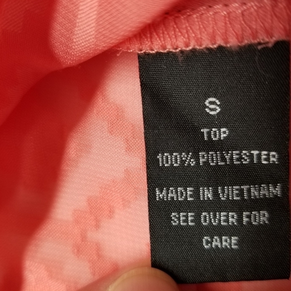 IZ Byer Orange open shoulder top , size Small - Picture 10 of 10